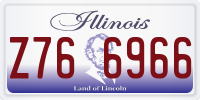 IL license plate Z766966