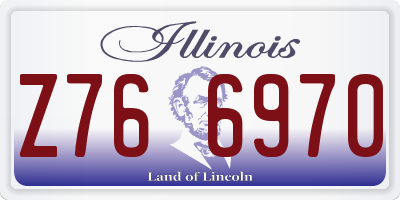 IL license plate Z766970