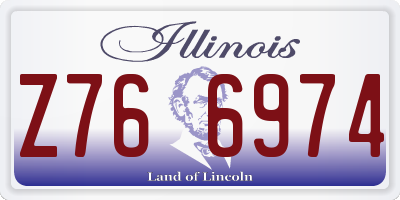 IL license plate Z766974