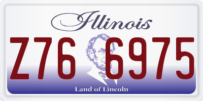 IL license plate Z766975