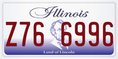 IL license plate Z766996