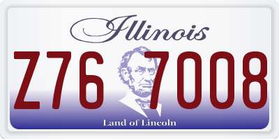 IL license plate Z767008