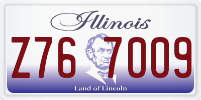 IL license plate Z767009
