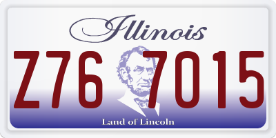 IL license plate Z767015