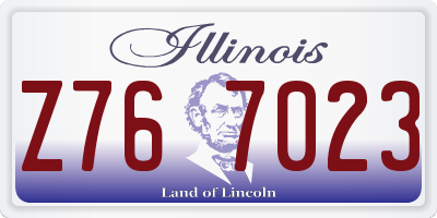 IL license plate Z767023
