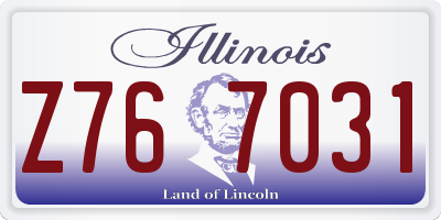 IL license plate Z767031