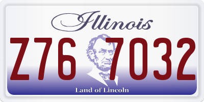 IL license plate Z767032