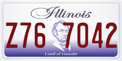 IL license plate Z767042