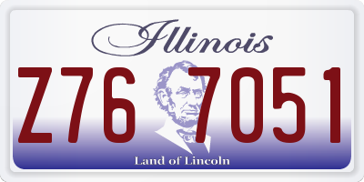 IL license plate Z767051