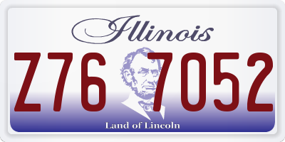 IL license plate Z767052