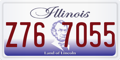 IL license plate Z767055