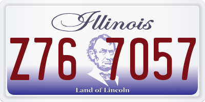 IL license plate Z767057