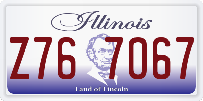 IL license plate Z767067