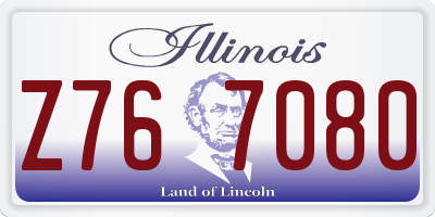 IL license plate Z767080