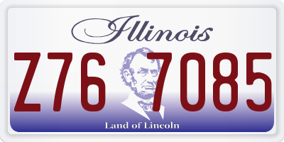 IL license plate Z767085