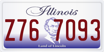 IL license plate Z767093