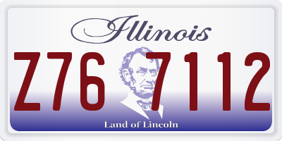 IL license plate Z767112