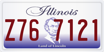 IL license plate Z767121