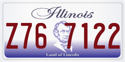IL license plate Z767122