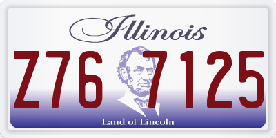 IL license plate Z767125
