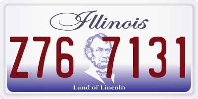 IL license plate Z767131