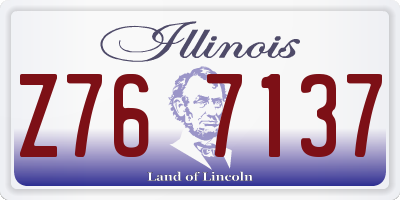 IL license plate Z767137