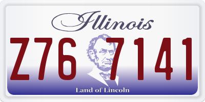 IL license plate Z767141