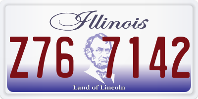 IL license plate Z767142