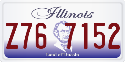 IL license plate Z767152