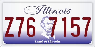 IL license plate Z767157