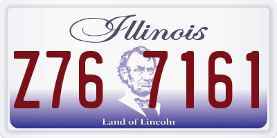 IL license plate Z767161