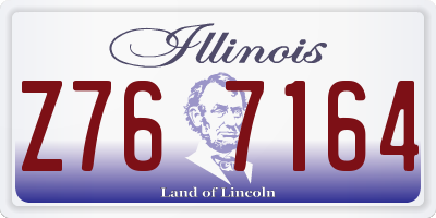 IL license plate Z767164