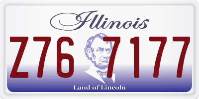 IL license plate Z767177