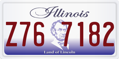 IL license plate Z767182