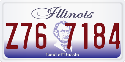 IL license plate Z767184