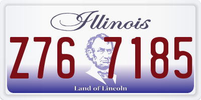 IL license plate Z767185