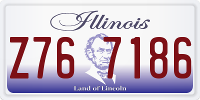 IL license plate Z767186