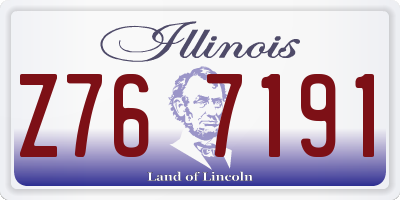 IL license plate Z767191