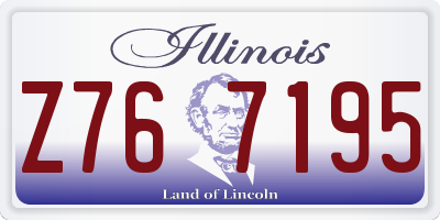 IL license plate Z767195