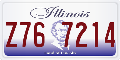 IL license plate Z767214