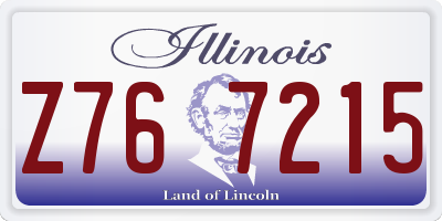 IL license plate Z767215