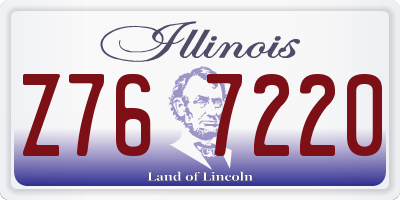 IL license plate Z767220
