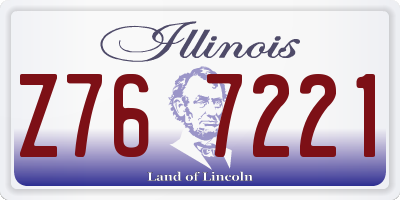 IL license plate Z767221