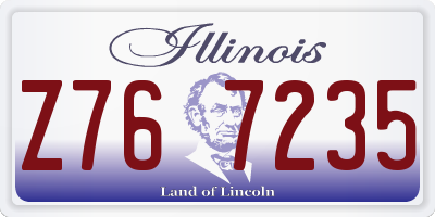 IL license plate Z767235