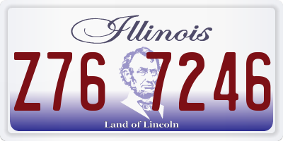 IL license plate Z767246