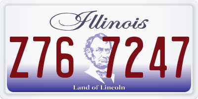 IL license plate Z767247