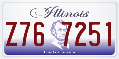 IL license plate Z767251
