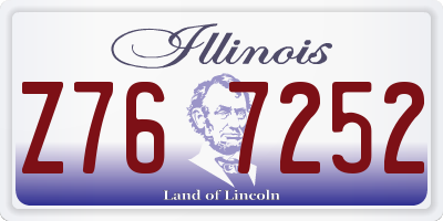 IL license plate Z767252