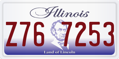 IL license plate Z767253