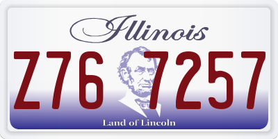 IL license plate Z767257